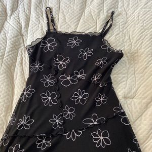 black floral dress